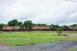 A coal train rolls south through Wagoner   